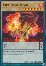 Fire Opal Head⁣ - 25th Anniversary Tin: Dueling Heroes Mega Pack⁣ (Super Rare)⁣ [050]