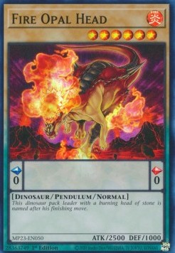 Fire Opal Head⁣ - 25th Anniversary Tin: Dueling Heroes Mega Pack⁣ (Super Rare)⁣ [050]
