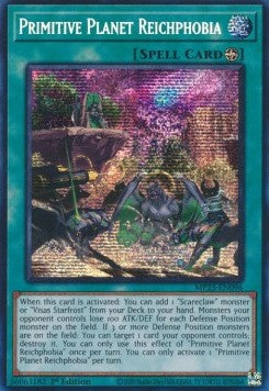 Primitive Planet Reichphobia⁣ - 25th Anniversary Tin: Dueling Heroes Mega Pack⁣ (Secret Rare)⁣ [096]