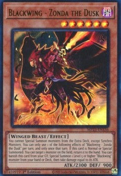 Blackwing - Zonda the Dusk⁣ - 25th Anniversary Tin: Dueling Heroes Mega Pack⁣ (Ultra Rare)⁣ [156]