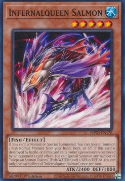 Infernalqueen Salmon⁣ - 25th Anniversary Tin: Dueling Heroes Mega Pack⁣ (Common)⁣ [178]