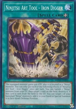 Ninjitsu Art Tool - Iron Digger⁣ - 25th Anniversary Tin: Dueling Heroes Mega Pack⁣ (Common)⁣ [202]