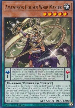 Amazoness Golden Whip Master⁣ - 25th Anniversary Tin: Dueling Heroes Mega Pack⁣ (Common)⁣ [219]