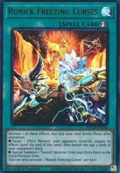 Runick Freezing Curses⁣ - 25th Anniversary Tin: Dueling Heroes Mega Pack⁣ (Ultra Rare)⁣ [245]
