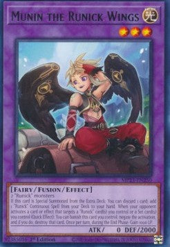 Munin the Runick Wings⁣ - 25th Anniversary Tin: Dueling Heroes Mega Pack⁣ (Rare)⁣ [250]