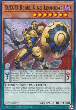D/D/D Rebel King Leonidas⁣ - 25th Anniversary Tin: Dueling Heroes Mega Pack⁣ (Common)⁣ [277]