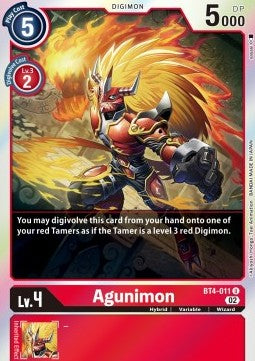 Agunimon (BT4-011)⁣ - Resurgence Booster⁣ (Uncommon)⁣ [BT4-011]