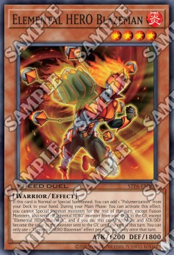 Elemental HERO Blazeman⁣ - Speed Duel: Tournament Pack 6⁣ (Super Rare)⁣ [009]