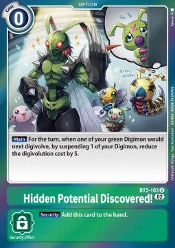 Hidden Potential Discovered! (BT3-103)⁣ - Resurgence Booster⁣ (Uncommon)⁣ [BT3-103]