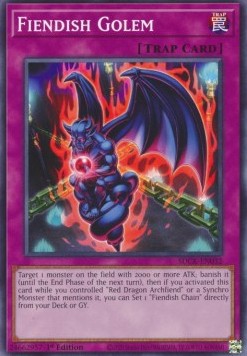 Fiendish Golem⁣ - Structure Deck: The Crimson King⁣ (Common)⁣ [032]