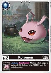 Koromon (ST15-01) (V.1)⁣ - Starter Deck: Dragon of Courage⁣ (Uncommon)⁣ [001]
