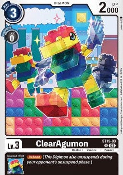 ClearAgumon (ST15-03) (V.1)⁣ - Starter Deck: Dragon of Courage⁣ (Uncommon)⁣ [003]