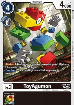 ToyAgumon (ST15-05) (V.1)⁣ - Starter Deck: Dragon of Courage⁣ (Common)⁣ [005]