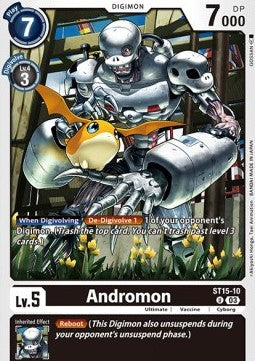 Andromon (ST15-10) (V.1)⁣ - Starter Deck: Dragon of Courage⁣ (Uncommon)⁣ [010]