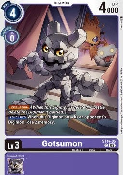 Gotsumon (ST16-05) (V.1)⁣ - Starter Deck: Wolf of Friendship⁣ (Common)⁣ [005]