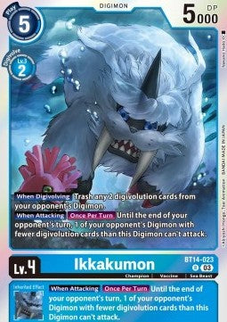 Ikkakumon (BT14-023)⁣ - Blast Ace⁣ (Rare)⁣ [023]