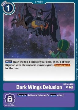 Dark Wings Delusion (BT14-099)⁣ - Blast Ace⁣ (Uncommon)⁣ [099]