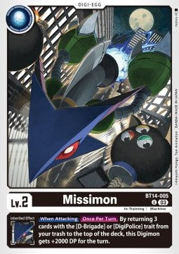 Missimon (BT14-005)⁣ - Blast Ace⁣ (Uncommon)⁣ [005]
