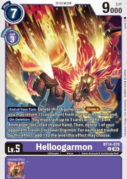 Helloogarmon (BT14-078)⁣ - Blast Ace⁣ (Uncommon)⁣ [078]