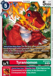 Tyrannomon (BT14-013)⁣ - Blast Ace⁣ (Uncommon)⁣ [013]