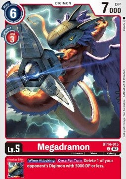 Megadramon (BT14-015)⁣ - Blast Ace⁣ (Common)⁣ [015]