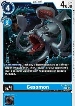Gesomon (BT14-022)⁣ - Blast Ace⁣ (Common)⁣ [022]