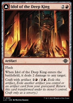 Idol of the Deep King // Sovereign's Macuahuitl⁣ - The Lost Caverns of Ixalan⁣ (Common)⁣ [155]