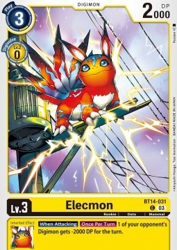 Elecmon (BT14-031)⁣ - Blast Ace⁣ (Common)⁣ [031]