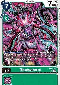 Okuwamon (BT14-051)⁣ - Blast Ace⁣ (Common)⁣ [051]