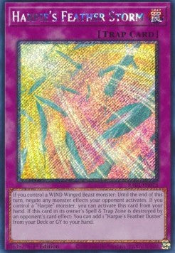 Harpie's Feather Storm (V.4 - Platinum Secret Rare) - 25th Anniversary Rarity Collection (Platinum Secret Rare) [RA01-073]