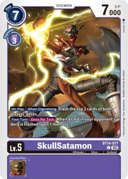 SkullSatamon (BT14-077)⁣ - Blast Ace⁣ (Common)⁣ [077]