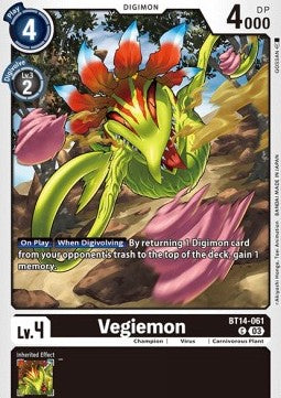 Vegiemon (BT14-061)⁣ - Blast Ace⁣ (Common)⁣ [061]