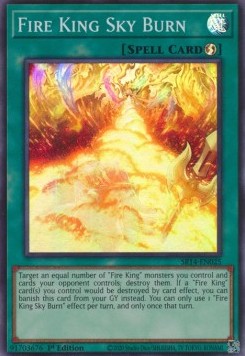 Fire King Sky Burn⁣ - Structure Deck: Fire Kings⁣ (Super Rare)⁣ [025]