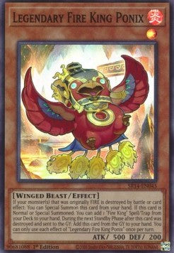 Legendary Fire King Ponix⁣ - Structure Deck: Fire Kings⁣ (Super Rare)⁣ [045]