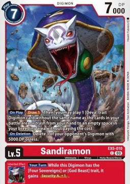 Sandiramon (EX5-010)⁣ - Animal Colosseum⁣ (Common)⁣ [010]