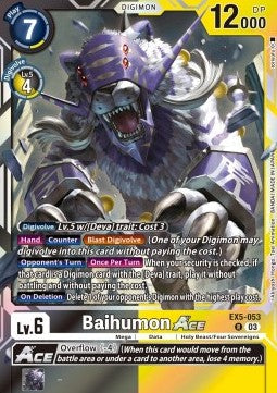 Baihumon Ace (EX5-053) (V.1)⁣ - Animal Colosseum⁣ (Rare)⁣ [053]
