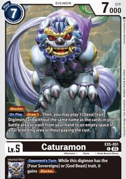 Caturamon (EX5-051)⁣ - Animal Colosseum⁣ (Common)⁣ [051]