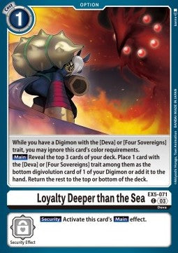 Loyalty Deeper than the Sea (EX5-071)⁣ - Animal Colosseum⁣ (Common)⁣ [071]