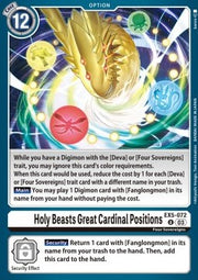 Holy Beasts Great Cardinal Positions (EX5-072)⁣ - Animal Colosseum⁣ (Uncommon)⁣ [072]