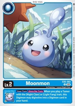 Moonmon (EX5-002) (V.1)⁣ - Animal Colosseum⁣ (Uncommon)⁣ [002]