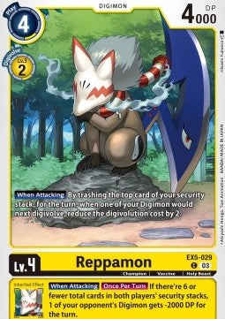 Reppamon (EX5-029)⁣ - Animal Colosseum⁣ (Common)⁣ [029]