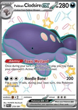 Paldean Clodsire ex - Paldean Fates (Shiny Ultra Rare) [PAF-219]