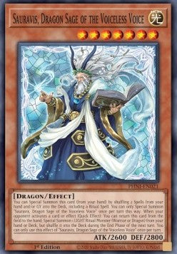 Sauravis, Dragon Sage of the Voiceless Voice⁣ - Phantom Nightmare⁣ (Super Rare)⁣ [021]