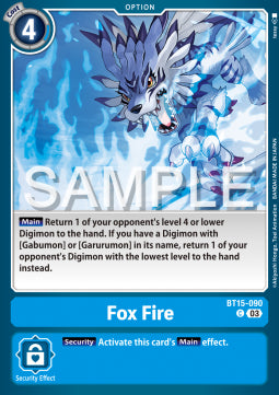 Fox Fire (BT15-090)⁣ - Exceed Apocalypse⁣ (Common)⁣ [090]