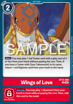 Wings of Love (BT15-088)⁣ - Exceed Apocalypse⁣ (Uncommon)⁣ [088]