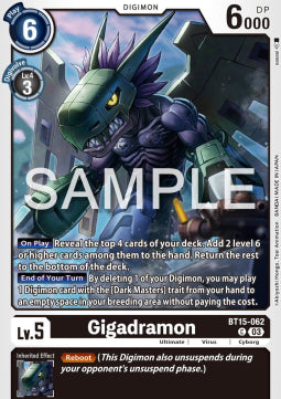 Gigadramon (BT15-062)⁣ - Exceed Apocalypse⁣ (Common)⁣ [062]
