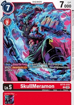SkullMeramon (BT15-015)⁣ - Exceed Apocalypse⁣ (Common)⁣ [015]