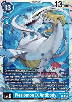 Plesiomon (X Antibody) (BT15-032)⁣ - Exceed Apocalypse⁣ (Rare)⁣ [032]