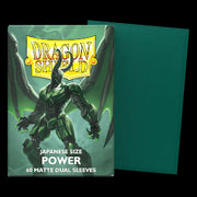 60 Small Dragon Shield Sleeves - Matte Dual Power