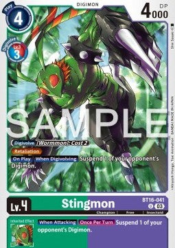 Stingmon (BT16-041)⁣ - Beginning Observer⁣ (Uncommon)⁣ [041]